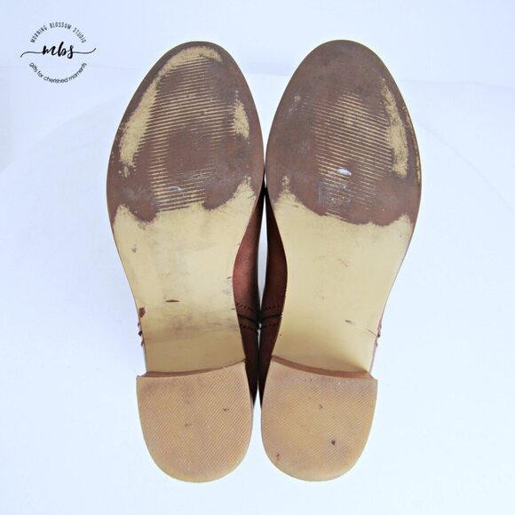 Steve Madden Johan Faux Leather Ankle Booties Brown Women 10 - Picture 12 of 13